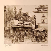 Rue parisienne by BIÈVRE (Solange de) (1910-)