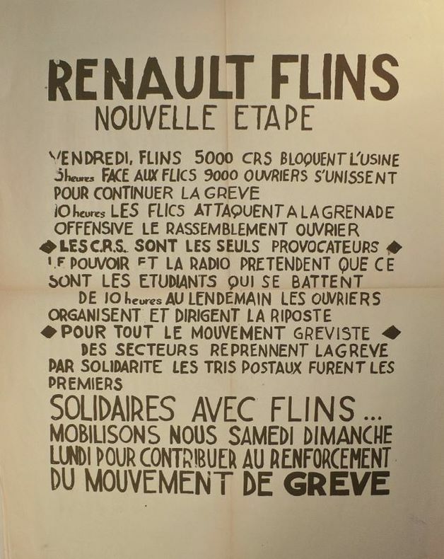 RENAULT FLINS NOUVELLE ÉTAPE. [Mai 68] COLLECTIF