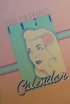 Calendar, Push Pin Graphic 1974.. PUSH PIN STUDIO.