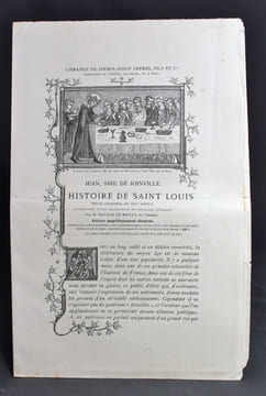 Histoire de Saint-Louis, Credo et lettre à Louis X. Texte original, accompagné d'une traduction.. JOINVILLE Jean, sire de; NATALIS DE WAILLY: