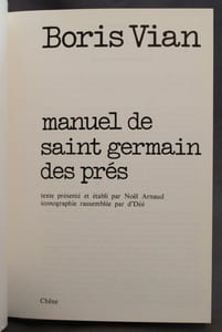 Manuel de Saint Germain des Prés.