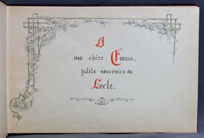Album. "A ma chère Emma, petits souvenirs du Locle".