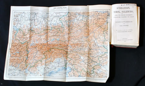 Südbayern, Tirol, Salzburg, Ober- und Nieder-Österreich, Steiermark, Kärnten und Krain. Handbuch für Reisende. Fünfunddreissigste Auflage.. BAEDEKER ...