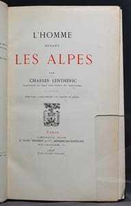 L'homme devant les Alpes.