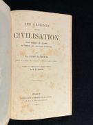 Les origines de la civilisation. Etat primitif de l'homme et moeurs des sauvages modernes. Traduit de l'anglais sur la seconde édition. par LUBBOCK John; BARBIER Ed. (trad.): - Image 2