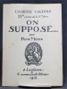 On suppose.... MORAX René: