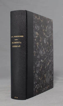 Elementa chemiae, quibus subjuncta est confectura lapidis philosophici imaginibus repraesentata.. BARCHUSEN Johann Conrad: