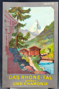 Das Rhonetal (Schweiz) und Chamonix.