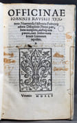 Officinae Ioannis Ravisii Textoris nivernensis historicis poeticisque refertae disciplinis. Prima pars, bene recognita, auctaque non parum, cum indice iuxta seriem literarum reposito. par Ravisus Textor; RAVISY Jean Tixier de: - Image 2