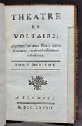 La prude, ou la gardeuse de cassette, comédie - La femme qui a raison, comédie - L'enfant prodigue, comédie. Théâtre de Voltaire, tome dixième. par VOLTAIRE [François-Marie Arouet de]: - Image 2