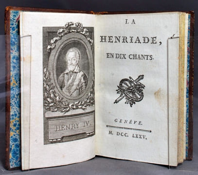 La Henriade, en dix chants.. [VOLTAIRE François-Marie Arouet de]: