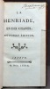 La Henriade, en dix chants, nouvelle édition.. VOLTAIRE [François-Marie Arouet de]:
