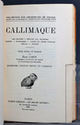 Les origines - Réponse aux Telchines - Elégies - Epigrammes - Iambes et pièces lyriques - Hécalé - Hymnes. Quatrième édition revue et corrigée. par CALLIMAQUE; CAHEN Emile: - Image 2