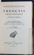 Poèmes élégiaques. Thèse complémentaire pour le doctorat ès lettres présentée à la Faculté des Lettres de Paris. par THEOGNIS; CARRIERE Jean: - Image 2