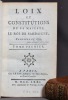 Loix et constitutions de sa majesté le roi de Sardaigne, publiées en 1770.. DONJON Joseph: