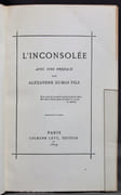 L'inconsolée. Avec une préface par Alexandre Dumas fils. par BARBE Benjamin; DUMAS Alexandre fils (préface): - Image 2