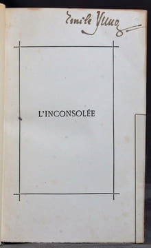 L'inconsolée. Avec une préface par Alexandre Dumas fils.. BARBE Benjamin; DUMAS Alexandre fils (préface):