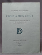 Pages à mon goût. Interprétées par dix gravures au burin de J.-E. Laboureur. par GILBERT DE VOISINS [Auguste]: - Image 1
