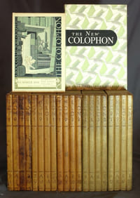 The Colophon. A Book Collectors' Quarterly - The New Colophon - The Colophon New Series. 1930 à 1938.