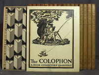 The Colophon. A Book Collectors' Quarterly - The New Colophon - The Colophon New Series. 1930 à 1938.