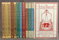 The Colophon. A Book Collectors' Quarterly - The New Colophon - The Colophon New Series. 1930 à 1938.