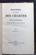 Bibliothèque de l'école des Chartes. Revue d'érudition consacrée spécialement à l'étude du moyen âge. LXIV à LXXXVIII [1903-1927]. par Collectif: - Image 2