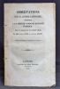 Observations sur la loterie cantonale, présentées à la Société vaudoise d’utilité publique, dans sa séance du 31 juillet 1828.. FOREL Alexis; JAQUET ...