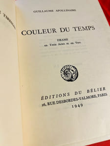 Couleur du temps. Drame en trois actes et en vers.
