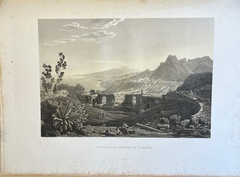 Voyage pittoresque en Sicile dédié à son altesse Madame la duchesse de Berry.. GIGAULT DE LA SALLE Achille Etienne: