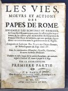 Les vies, moeurs et actions des papes de Rome. par PLATINE: - Image 2
