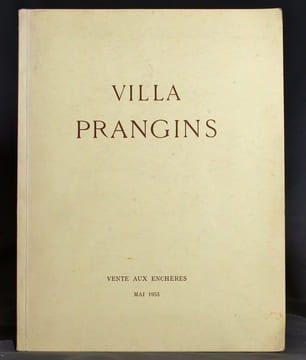 Catalogue des principaux objets mobiliers garnissant la Villa Prangins (Nyon-Suisse) appartenant à la Société anonyme du Domaine impérial de Prangins ...