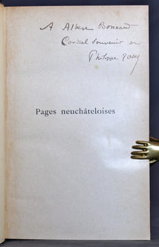Pages neuchâteloises.. GODET Philippe; CHAMBRIER F. de; FAVRE Louis; HUGUENIN Oscar; JACCOTTET Paul; ROUSSEAU J.-J. et al.: