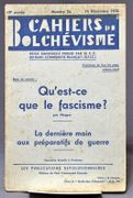Que se passe-t-il en Allemagne? [avec]: Qu'est-ce que le fascisme? - La dernière main aux préparatifs de guerre. Cahiers du Bolchévisme N°24. par HECKERT Fritz; DUCLOS Jacques (préf.): - Image 2