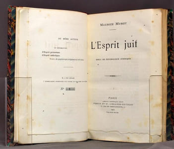 L'esprit juif. Essai de psychologie ethnique.