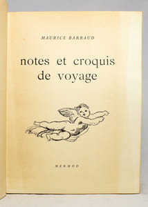 Notes et croquis de voyage.
