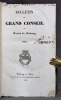 Bulletin du grand conseil du Canton de Fribourg.. Collectif: