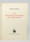Les grandes journées de printemps. par CHAPPAZ Maurice: - Image 2