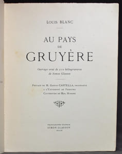 Au pays de Gruyère.