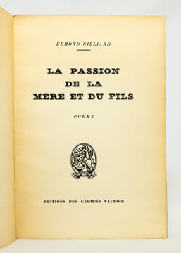 La passion de la mère et du fils. Poème.. GILLIARD Edmond: