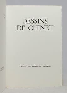 Charles Chinet. Dessins accompagnés de notes tirées de son carnet de poche. Introduction de Philippe Jaccottet.