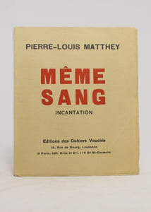 Même sang. Incantation.