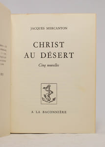 Christ au désert.
