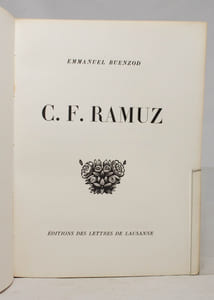 C. F. Ramuz.