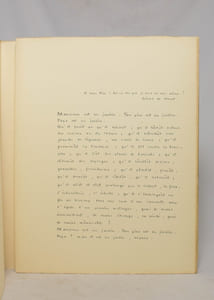 Aux jardins du père. Elégie [copie manuscrite par l'auteur].
