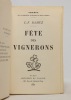 Fête des vignerons.. RAMUZ Charles Ferdinand: