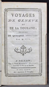 Voyages de Genève et de la Touraine, suivis de quelques opuscules. Par M****. par [VANDEBERGUE-SEURRAT Claude]: - Image 2