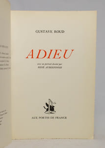 Adieu.