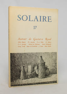 Solaire 17. Autour de Gustave Roud.