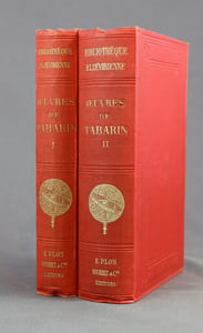 Oeuvres complètes de Tabarin avec les rencontres, fantaisies et coq-à-l’âne facétieux du baron de Gratelard et divers opuscules publiés séparément sous le nom ou à propos de Tabarin, le tout précédé d’une introduction et d’une Bibliographie Tabarinique par Gustave Aventin.