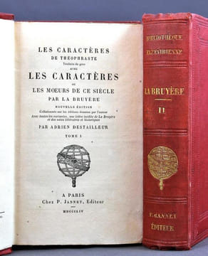 Les caractères de Theophraste traduits du grec avec Les caractères ou les moeurs de ce siècle par La Bruyère. Nouvelle édition collationnée sur les ...